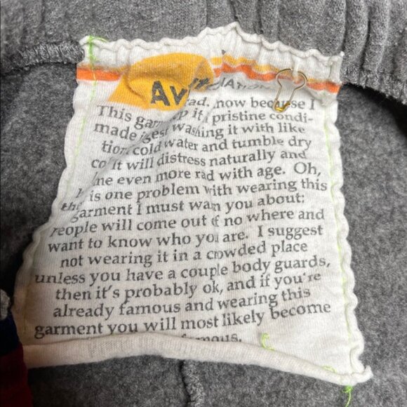 Aviator Nation 5 stripe velvet gray sweatpants - Picture 5 of 7